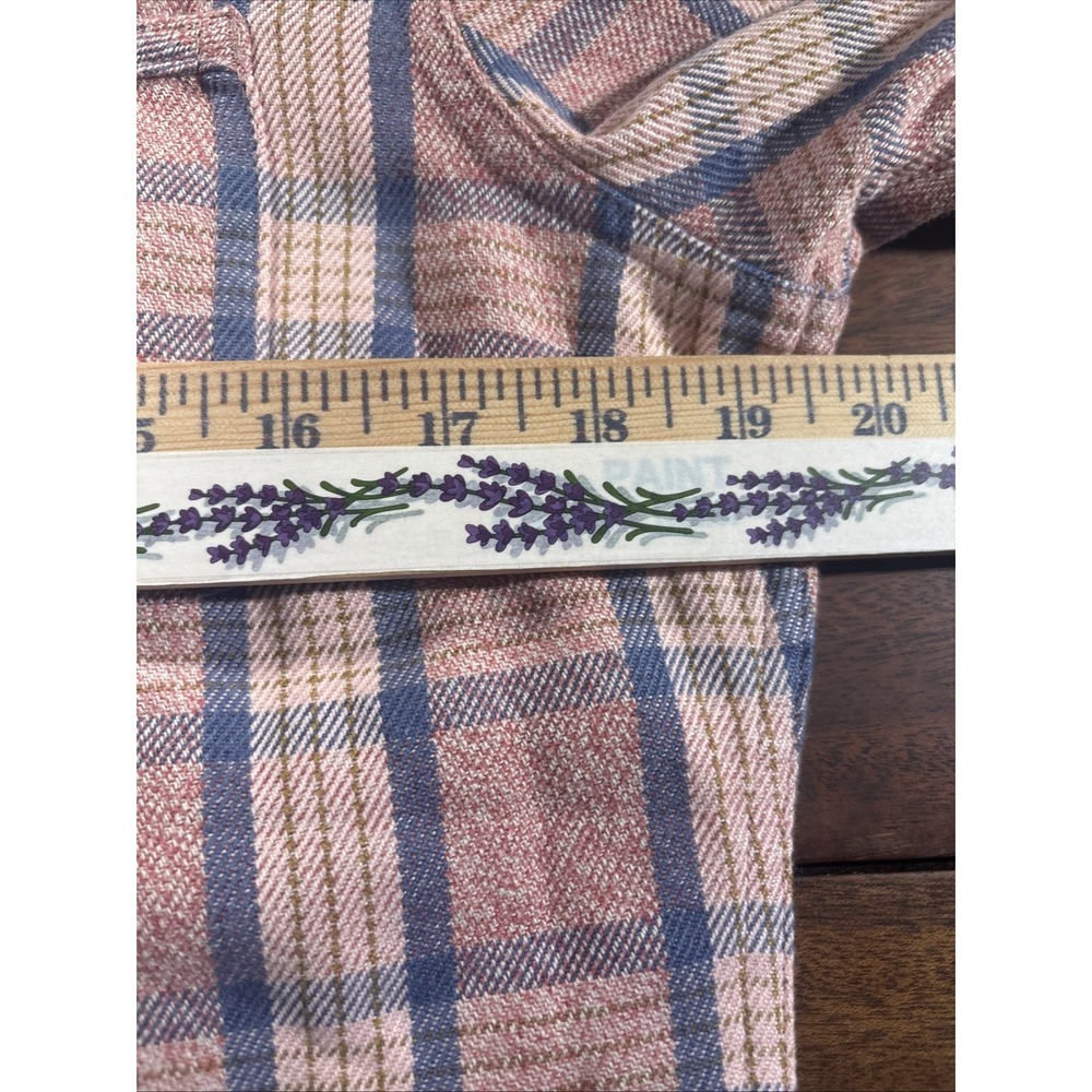 TOAD & CO - NEW w TAG - Womens S Pullover 1/4 Zip BODIE‎ Flannel Shirt Pink - Picture 11 of 14